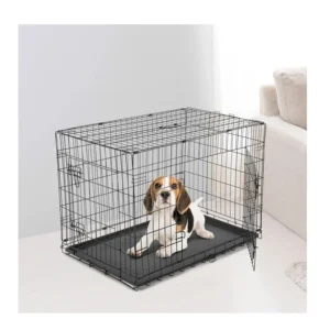 Πτυσσόμενο Μεταλλικό Κλουβί Μεταφοράς για Κατοικίδια 77 x 82 x 122 cm PawHut D00-025 - Image 4