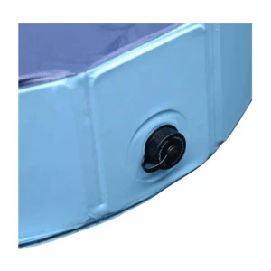 Αναδιπλούμενη Πισίνα για Κατοικίδια 120 x 30 cm Χρώματος Μπλε PawHut D01-004BU - Image 2