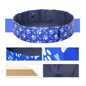 Αναδιπλούμενη Πισίνα για Σκύλους 120 x 30 cm PawHut D01-031V02 - Image 2