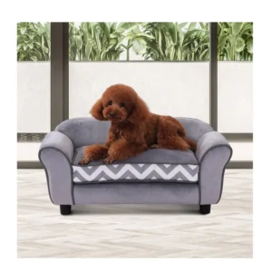 Καναπές για Κατοικίδια 73.5 x 41 x 33 cm Χρώματος Γκρι PawHut D04-071GY - Image 4