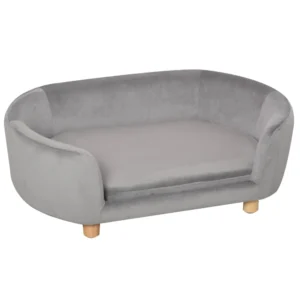 PawHut Καναπές για Σκύλους και Γάτες Μικρού Μεγέθους Εσωτερικού Χώρου Γκρι ΑνοιχτόD04-167GY