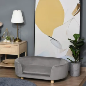 PawHut Καναπές για Σκύλους και Γάτες Μικρού Μεγέθους Εσωτερικού Χώρου Γκρι ΑνοιχτόD04-167GY - Image 7