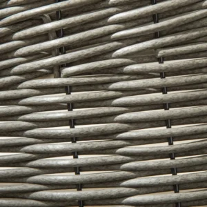 PawHut Raised Bed for Dogs and Cats in Rattan PE Small Dog bed with Dark Grey Cushion D04-189 - Image 7