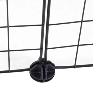 PawHut Modular Περίβλημα για Κατοικίδια Μαύρο 12 Modules 35x35cm D06-055 - Image 6
