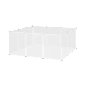 Πολυμορφικό Κλουβί - Πάρκο Εκπαίδευσης Κατοικίδιου 105 x 105 x 45 cm PawHut D06-101