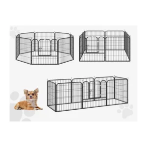 Μεταλλικό Κλουβί - Πάρκο Εκπαίδευσης Σκύλου 79 x 79 cm PawHut D06-107 - Image 2