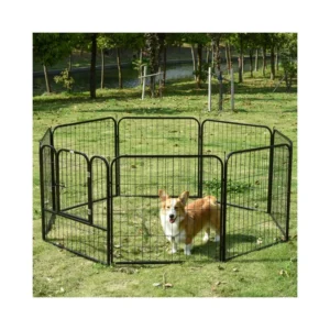 Μεταλλικό Κλουβί - Πάρκο Εκπαίδευσης Σκύλου 79 x 79 cm PawHut D06-107 - Image 3