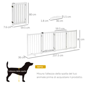 5x36x80cm - Λευκό D06-117WT