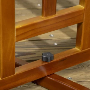 PawHut Πτυσσόμενη πύλη σκύλου με 3 πάνελ με αντιολισθητικά πόδια για διάδρομους, σκάλες και σαλόνια, πεύκο, 181x35x76 cm, σκούρο καφέ D06-152V01CF - Image 6