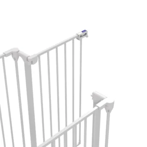 PawHut 3-Panel Medium Dog Gate με διπλό σύστημα κλειδώματος, 206x90cm, Λευκό D06-186V00WT - Image 7