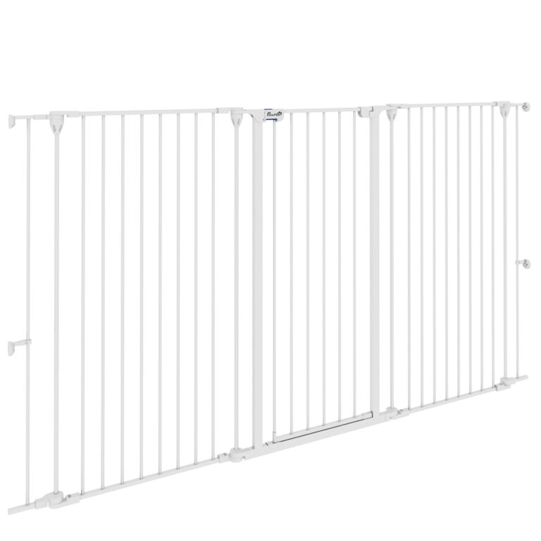 PawHut Πτυσσόμενος Φράχτης Σκύλων 3 Πάνελ με Διπλό Κλείδωμα