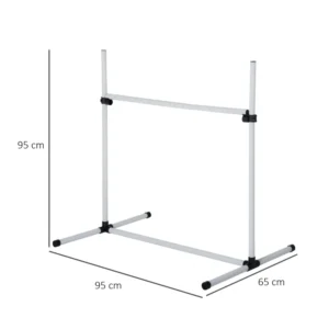 PawHut Set 4 Agility Dog Obstacles for Dog Training with Transport Bag D07-018WT - Image 2