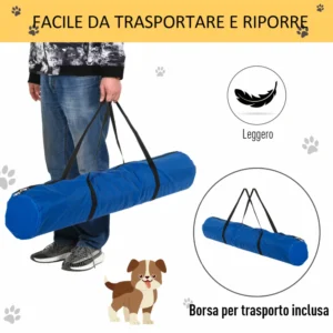 PawHut Set 4 Agility Dog Obstacles for Dog Training with Transport Bag D07-018WT - Image 5