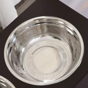 PawHut Raised Dog Bowl Hold with 2 Bowls Φ24cm από ανοξείδωτο ατσάλι D08-021CF - Image 7