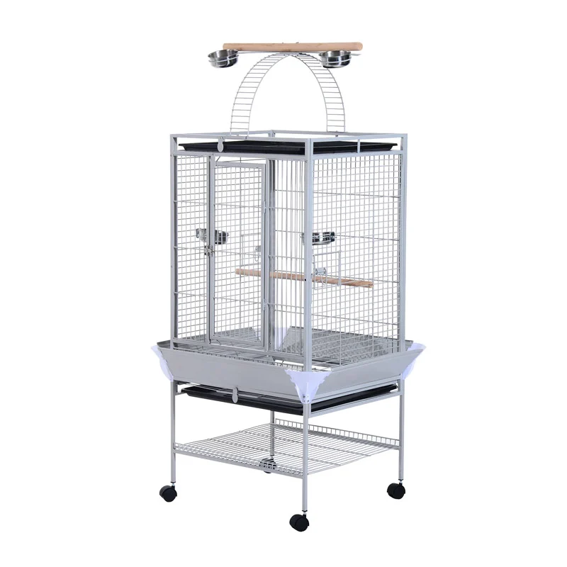 Μεταλλικό Τροχήλατο Κλουβί Πτηνών 86 x 80 x 160 cm PawHut D10-016 Μεταλλικό Τροχήλατο Κλουβί Πτηνών 86 x 80 x 160 cm PawHut D10-016