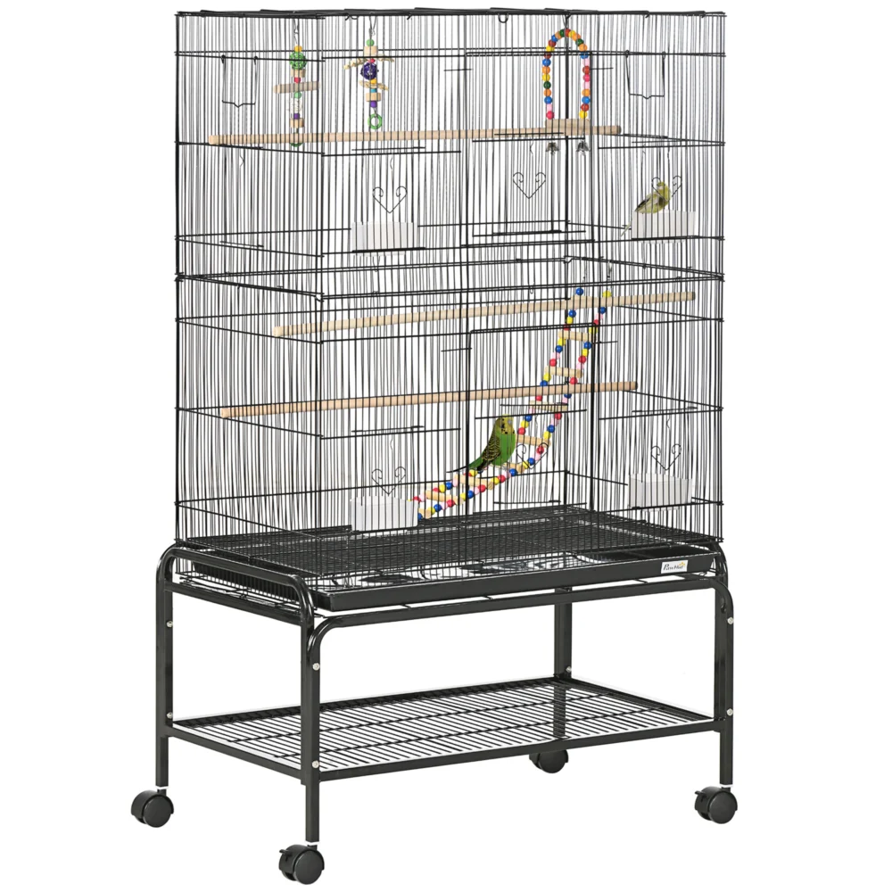 PawHut Steel Bird Cage with Perches PawHut Steel Bird Cage with Perches