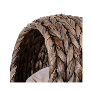 Υπερυψωμένο Πλεκτό Καλάθι Γάτας 42 x 33 x 52 cm Χρώματος Σκούρο Καφέ Pawhut D30-105GY - Image 2