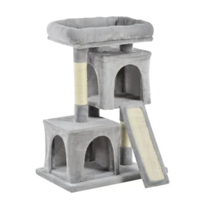 Δέντρο Γάτας - Ονυχοδρόμιο 83 x 59 x 39 cm Χρώματος Γκρι PawHut D30-286CG