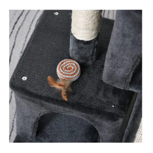 Δέντρο Γάτας - Ονυχοδρόμιο 83 x 59 x 39 cm Χρώματος Σκούρο Γκρι PawHut D30-286GY - Image 3