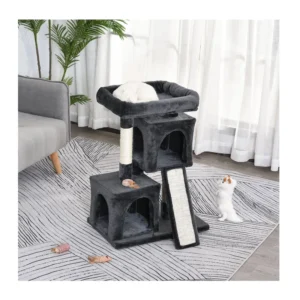 Δέντρο Γάτας - Ονυχοδρόμιο 83 x 59 x 39 cm Χρώματος Σκούρο Γκρι PawHut D30-286GY - Image 7