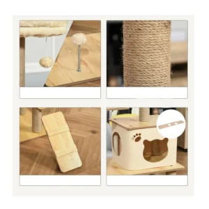 Δέντρο Γάτας - Ονυχοδρόμιο 60 x 40 x 130 cm PawHut D30-367 - Image 2