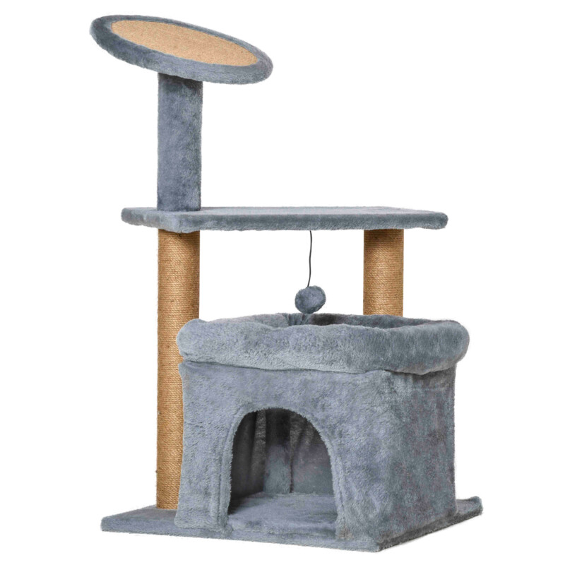 PawHut Cat Scratching Post Tree με κοντάρια από σχοινί γιούτας PawHut Cat Scratching Post Tree με κοντάρια από σχοινί γιούτας