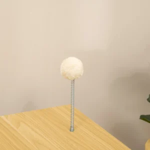 PawHut TV σε σχήμα μοριοσανίδας σπιτάκι γάτας με μαξιλάρι και μπάλα παιχνιδιών, 50x28x43 cm D30-595V00AK - Image 7