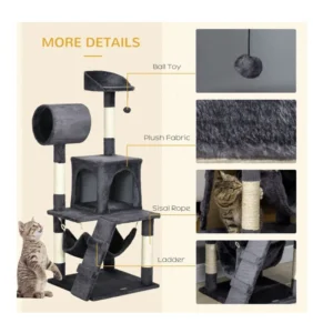 Δέντρο Γάτας - Ονυχοδρόμιο 48 x 48 x 125 cm PawHut D30-613V00CG - Image 2