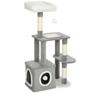 PawHut Δέντρο Γρατσουνίσματος για Γάτες με Σπιτάκι