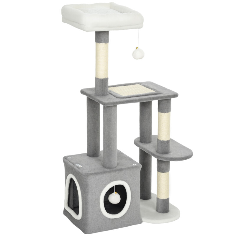 PawHut Δέντρο Γρατσουνίσματος για Γάτες με Σπιτάκι PawHut Δέντρο Γρατσουνίσματος για Γάτες με Σπιτάκι