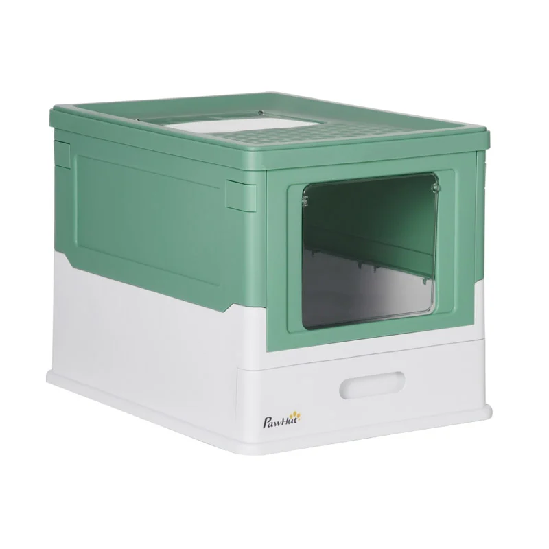 Φορητή Κλειστή Τουαλέτα Γάτας με Φτυαράκι 47.5 x 35.5 x 36.7 cm PawHut D31-061V00GN Φορητή Κλειστή Τουαλέτα Γάτας με Φτυαράκι 47.5 x 35.5 x 36.7 cm PawHut D31-061V00GN