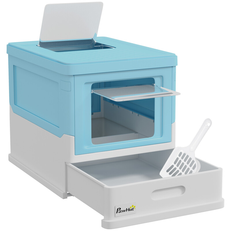 PawHut Κλειστή Λεκάνη Υγιεινής για Γάτες με Φτυαράκι PawHut Κλειστή Λεκάνη Υγιεινής για Γάτες με Φτυαράκι