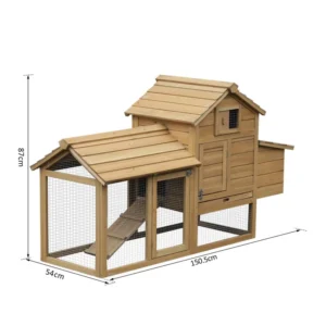 Ξύλινο Κοτέτσι 150.5 x 54 x 87 cm PawHut D51-108 - Image 6