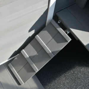 Ξύλινο Τροχήλατο Κλουβί Κουνελιών με 2 Επίπεδα 91.5 x 53.3 x 73 cm PawHut D51-124GY - Image 7