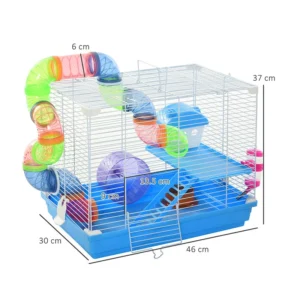 Κλουβί για Χάμστερ με Αξεσουάρ 37 x 46 x 30 cm PawHut D51-213 - Image 6