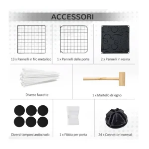 Πολυμορφικό Κλουβί - Πάρκο Εκπαίδευσης Κατοικίδιου 105 x 70 x 35 cm PawHut D51-256 - Image 8