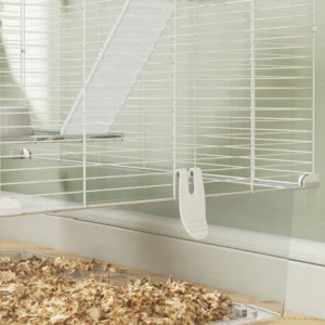 PawHut Πολυεπίπεδο Κλουβί Τρωκτικών 73x47x80 εκ, Λευκό D51-490V00WT - Image 6