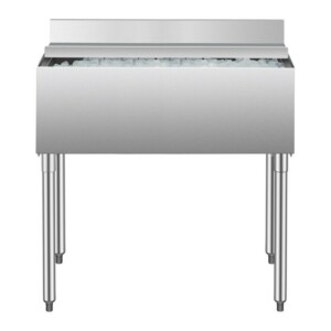 VEVOR Εμπορικός Κάδος Πάγου 95.3 L Κάτω από τον Πάγκο με Συρόμενο Καπάκι για Κουζίνες DBCBX1936INC3TXL0V0