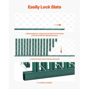 VEVOR Πλαστικά Πλέγματα Απορρήτου για Φράχτη 4' με Κλείδωμα Κάτω DBYSBTDBPE4FL2OHIV0 - Image 5