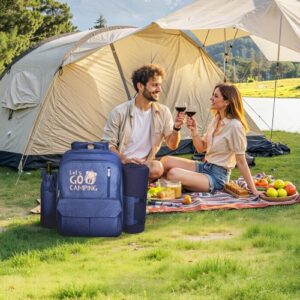 VEVOR Τσάντα Πικνίκ Παραλίας για 4 Άτομα με Θήκη Ψυγείου Μπλε Ναυτικό DCKYCBBSRLS00QPD6001V0 - Image 7