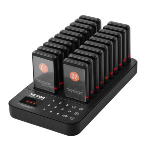 Ασύρματο Σύστημα Ειδοποίησης Έτοιμης Παραγγελίας Πελατών για Εστιατόρια με 998 Κανάλια και 20 Συσκευές VEVOR DCPQCQDRCPFX0K4QAV2