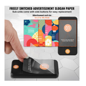 Ασύρματο Σύστημα Ειδοποίησης Έτοιμης Παραγγελίας Πελατών για Εστιατόρια με 998 Κανάλια και 20 Συσκευές VEVOR DCPQCQDRCPFX0K4QAV2 - Image 4