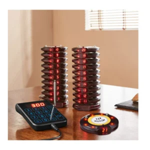 Ασύρματο Σύστημα Ειδοποίησης Έτοιμης Παραγγελίας Πελατών για Εστιατόρια με 999 Κανάλια και 20 Συσκευές VEVOR DCPQCQDRCPYXD4Z5MV2 - Image 6