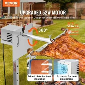 VEVOR Ηλεκτρική Σούβλα BBQ 56" Ανοξείδωτη για 60kg Χοιρινό ή Αρνί DDXZKJ56INCHGME8R002V2 - Image 2