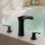 VEVOR Μαύρη Ματ Ρωμαϊκή Μπαταρία Νεροχύτη με Έλεγχο Θερμοκρασίας DFPTKBDHS2GSHU3A9002V0 - Image 7