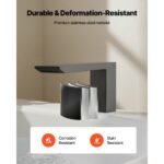 VEVOR Ρωμαϊκή Μπαταρία Μπανιέρας 3 Οπών σε Μαύρο Ματ με Ντουζιέρα DFPTKDHS1GSB44J8J002V0 - Image 3