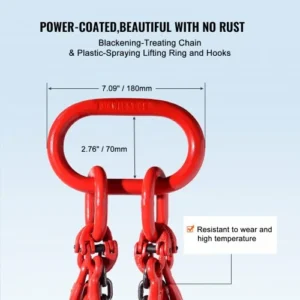 Αλυσίδα Ανύψωσης 4 Σκέλη 5/16" x 10' VEVOR G80 με Γάντζους 11000 lbs  DGDLHHMGFH1JG4PKZV0 - Image 5