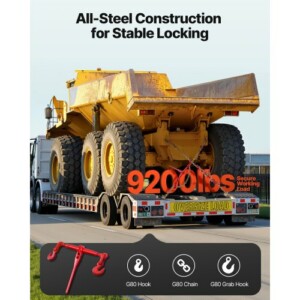 VEVOR Δετικό Αλυσίδας με Καστάνια 3/8" x 10' G80 για Μεταφορά Φορτίου DLTJLLJQ8JT19ZN6N001V0 - Image 2