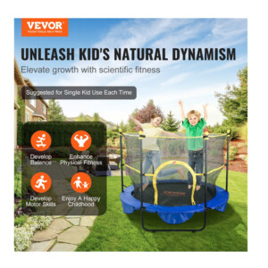 Παιδικό Τραμπολίνο με Εσωτερικό Προστατευτικό Δίχτυ 152 cm VEVOR DWYXBC5YCDWYPRW3SV0 - Image 3