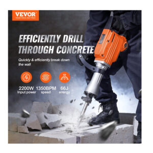 Ηλεκτρικό Κατεδαφιστικό Πιστολέτο 66J HEX 2200 W VEVOR DXDHYCPZJZKJ1XQ8GV2 - Image 4